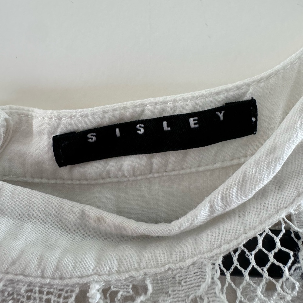 SISLEY Elegant White Lace Maxi Dress - Picture 9 of 10
